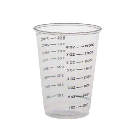 Graduated Clear Plastic Cups